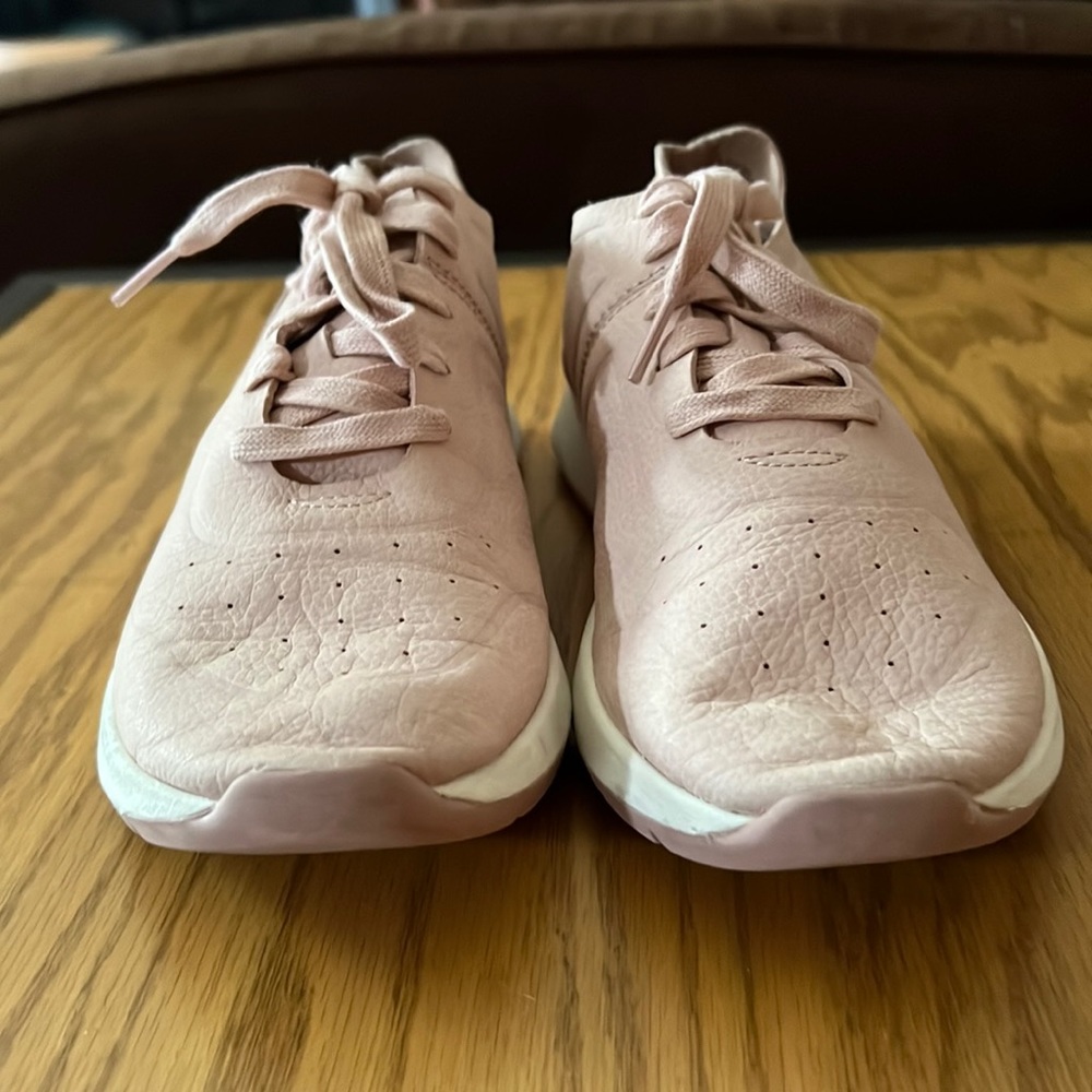 Ugh pink leather sneakers